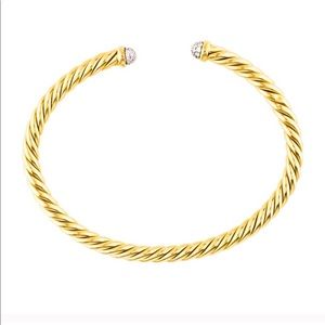 David Yurman 18k gold  & Diamond Bracelet.